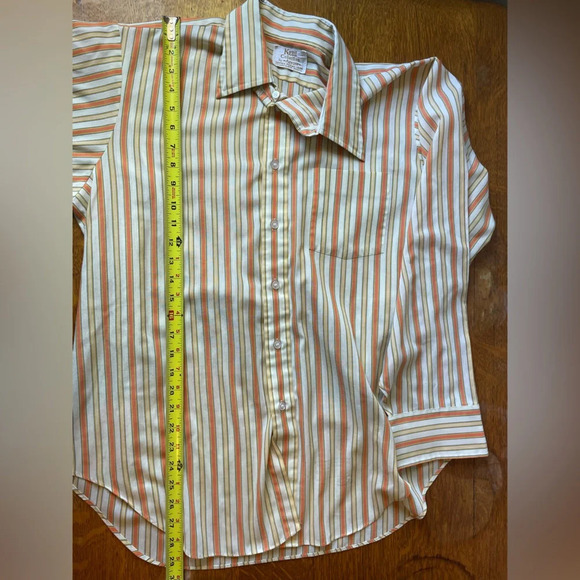 Vintage 1970s Arrow Kent Collection Men’s Button Down Striped 16-34 Drake II - Picture 11 of 16